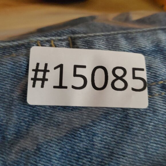 Ava & Viv Shorts Womens 14W Blue Denim Shortalls Overalls Jorts - Picture 10 of 10